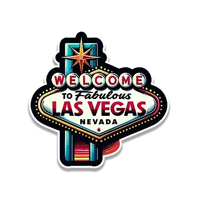 Collectible Decals Welcome To Las Vegas Sign Vinyl Sticker Vegas Decal Laptop • $14.99