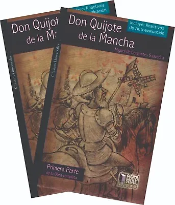 Libro  Don Quijote De La Mancha  VersiÓn Completa En Dos Tomos De Cervantes • $35.99