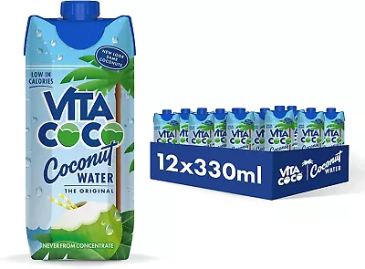 Vita Coco Pure Coconut Water 12x330ml Naturally Hydrating Packed With Electro • £19.10