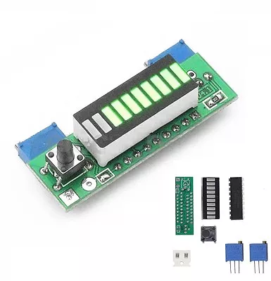 £3.85 • Buy Green Battery Capacity Power Level LED Indicator LM3914 For Li-ion Battery 3.7V 