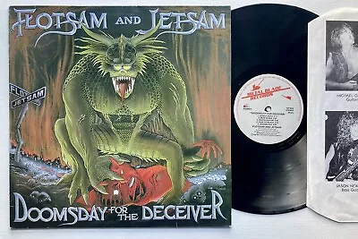 Flotsam And Jetsam Doomsday For The Deceiver Original Europe Vinyl VG+ Metallica • £10