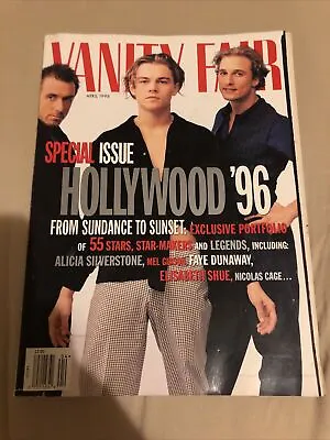 Vanity Fair Magazine April 1996 Hollywood Leo DiCaprio Cover • $18
