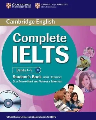 Complete IELTS Bands 4?5 Student's Book With Answers With CD-ROM 9780521179560 • £42.04