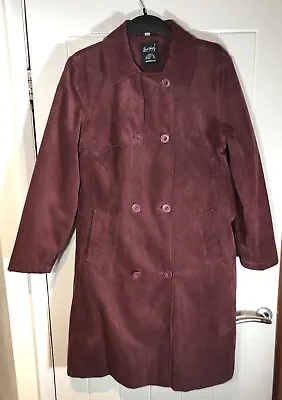Jack Murphy Outdoor Burgundy Denim Coat Size 14 • £25