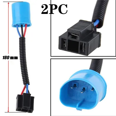 2x 9007 Male To H4 Female Plug Headlight Conversion Cable Wire Connector Adapter • $7.99