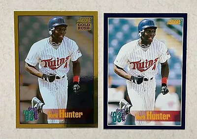 Torii Hunter 94 Score Rc & 94 Score Gold Rush Parallel Rc #640 • $1.50