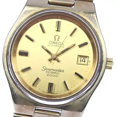 OMEGA Seamaster Cosmic 2000 Date Gold Dial Automatic Men's Watch_780459 • $1094.48