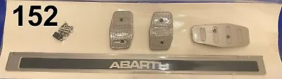 New Genuine 500 Abarth Sports Pedals Stainless Steel Kick Trims Accessory Kit • $105.77