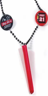 21 Bead Test Tube Shooter Necklace Birthday Party Favor Party 21st Birthday • £5.31