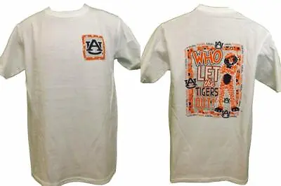 New Auburn Tigers  Who Let The Tigers Out!  Mens Sizes S-M-L-XL-2XL Shirt • $8.12