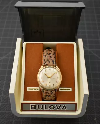 Vintage Bulova Accutron Gold Tone Watch With Box #s2 • $199.95