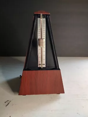 Donner Metronome Dark Wood Clicks And Chimes For Musical Instruments Time Keeper • $28.50