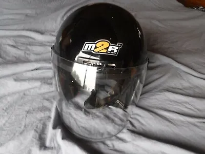 M2R Black Motorcycle Helmet Adjustable Pre Owned • $7.77