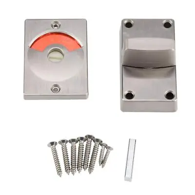 $21.78 • Buy Door Bolt Lock With Vacant/ Engaged Indicator For Bathroom Restroom Toilet (S...