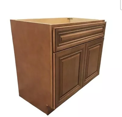 New Maple Walnut Single Bathroom Vanity Base Cabinet 36  W X 21  D X 33 H  • $169.99