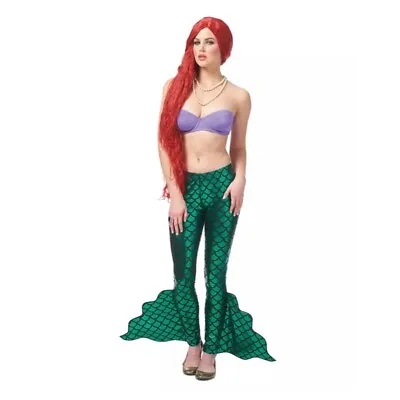 Women's Green Mermaid Pants With Fin Size Small 4-6 • $34