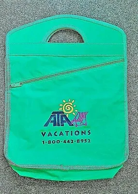 Travel Beach Bag ATA Vacations Vintage 17  X 13  • $14.99