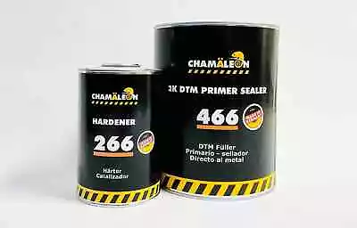 White 466 Chamaleon 2K DTM HS Primer Sealer Gallon 4.5VOC 4:1 Mix Quart Hardener • $128.50