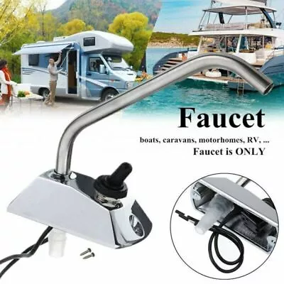 12V Galley Electric Water Pump Tap Auto Faucet For Caravan Boat Motorhome Camper • £17.56