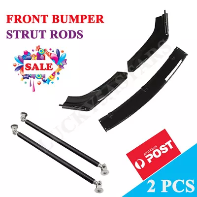 $77.57 • Buy For Mitsubishi Lancer CE CJ CY Strut Rods + Front Bumper Splitter Body Spoiler