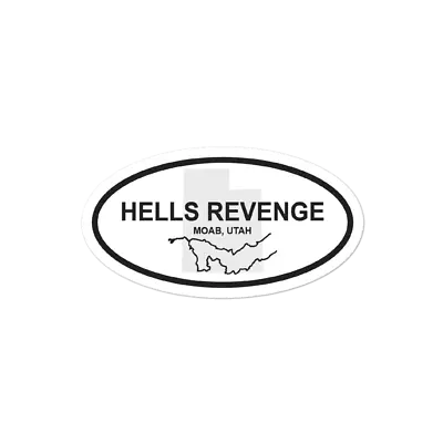 3.75 X2  Moab Hells Revenge Trail Sticker • $4.99