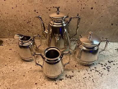 Antique Rogers Smith & Co. Quadruple Meriden Ct. Silver Plate Tea Set No. 1800 • $100