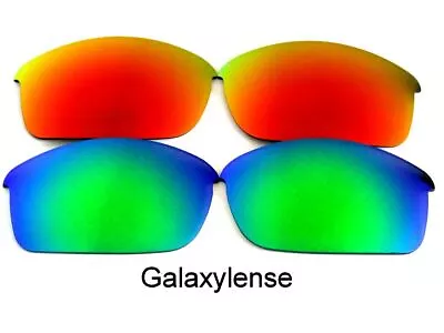 Galaxy Replacement Lenses For Oakley Flak Jacket Sunglasses Green&Red • $10.97