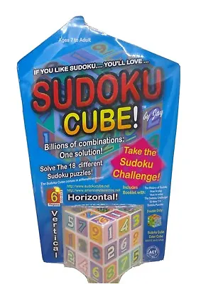 £20.42 • Buy Sudoku Cube By Jay Brain Teaser Puzzles New In Package W/ Instructions Booklet
