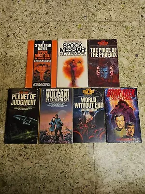 Star Trek Adventures Series Novels Vintage Lot 7 Bantam Books Paperback Lot • $31.99