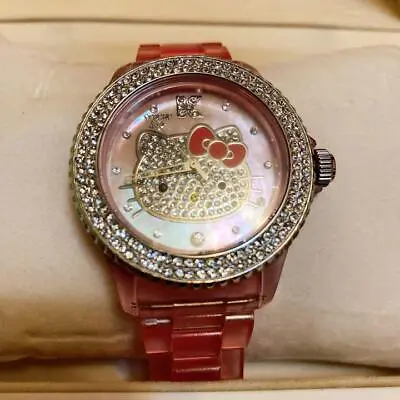 $464.29 • Buy Kitty Vabene Collaboration Watch Pink Rhinestone White Pearl Oyster
