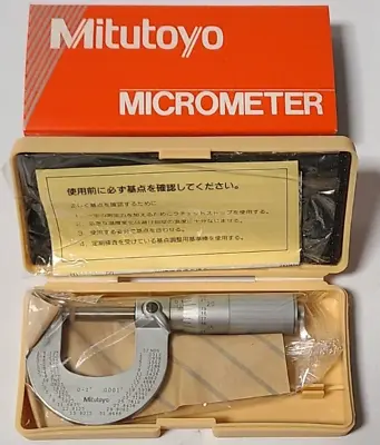 Mitutoyo Brand New 101-117 Micrometer 0-1  Range .0001  Graduation • $99.95