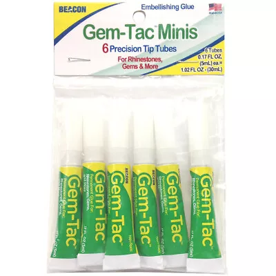 Beacon Mini Gem-Tac Tube 5ml 6/Pkg MGT56TBC • $36.43