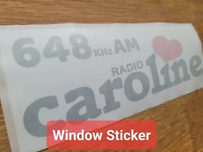 Radio Caroline - Car Window Radio Sticker - Retro Pirate Radio Sticker 160x60mm  • £3.99