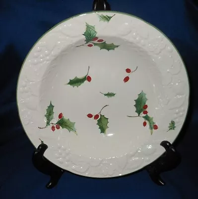 Mikasa English Countryside Season's Holly Serving Bowl 10.5  D006 Christmas • $26.50