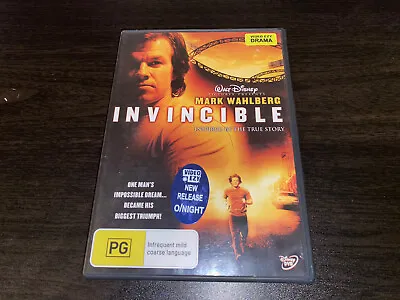 Invincible - DVD Mark Wahlberg Sport Drama VGC Region Code 4 + Free Post In Aus • £7.44