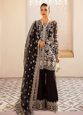 £130 • Buy Kanwal Malik Black Formal Wedding Wear Like Sana Safinaz Faraz Manan Suffuse