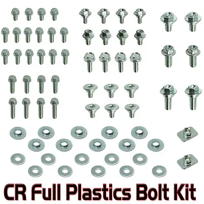 $19.99 • Buy CR 125 250 450 480 Complete Plastic Bolt Kit Honda Seat Shrouds CR125 CR250 O