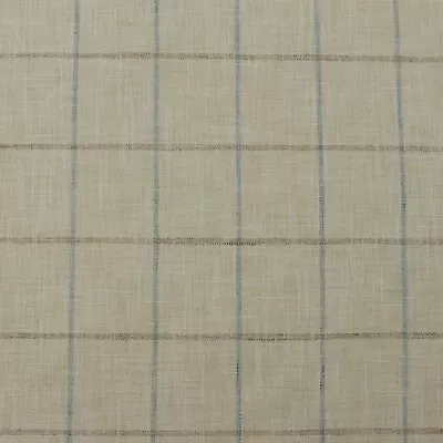 P Kaufmann Pencil Me Lagoon Blue Windowpane Plaid Multiuse Fabric By Yard 54 W • $24.99