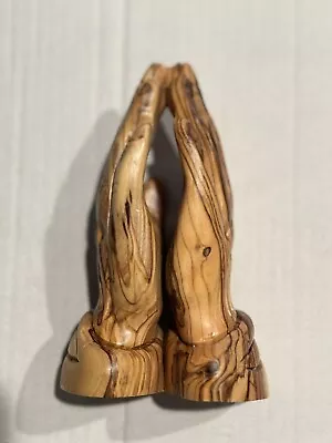 Beautiful Praying Hands Made From Natural Olive Wood In The Holy Land(1pc) • $54.99