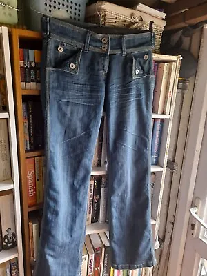 R&B Womens Blue  Denim  Jeans Size 10 Used • £10