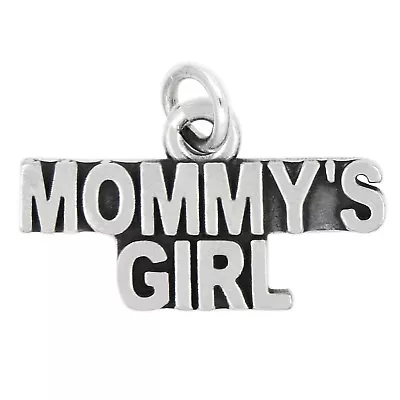 LGU® Sterling Silver Oxidized Mommy's Girl Charm (With Options) • $13.99