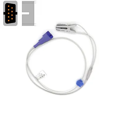 Fit For Nellcor Oximax Adult Ear Clip Spo2 Sensor Oximeter Pulse Probe 9 Pin 3ft • $18.99