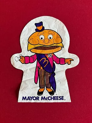 1970's McDonald's Mayor McCheese Plastic Hand Puppet (Scarce / Vintage) • $20