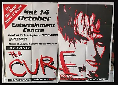 THE CURE  Original 2000 Robert Smith Bloodflowers SYDNEY ENT CENTRE Gig POSTER • $125