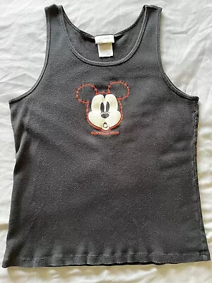 Vintage Disney Mickey Mouse Black Womens Tank Top XL • $15