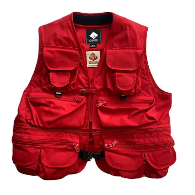 Columbia Black Label X Mountain Research Multipocket Fishing Vest Medium Red • $180