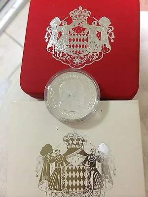 2008 Monaco Prince Albert 5euro 12g 900% Silver Coin Coa Box Rare • $128.44