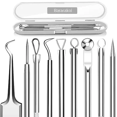 $5.96 • Buy Pimple Remover Tool Kit 6 Heads Comedone Acne Spot Popper Blackhead Extractor