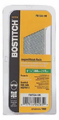 £32.36 • Buy Stanley Bostitch, 1,000 Pack, 1-1/2 , 15 Gauge, Finish Nail
