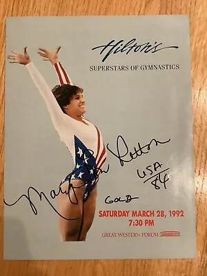 Mary Lou Retton Signed Hilton Hotels Magazine Cover  Olympics Gymnastics • $39.99